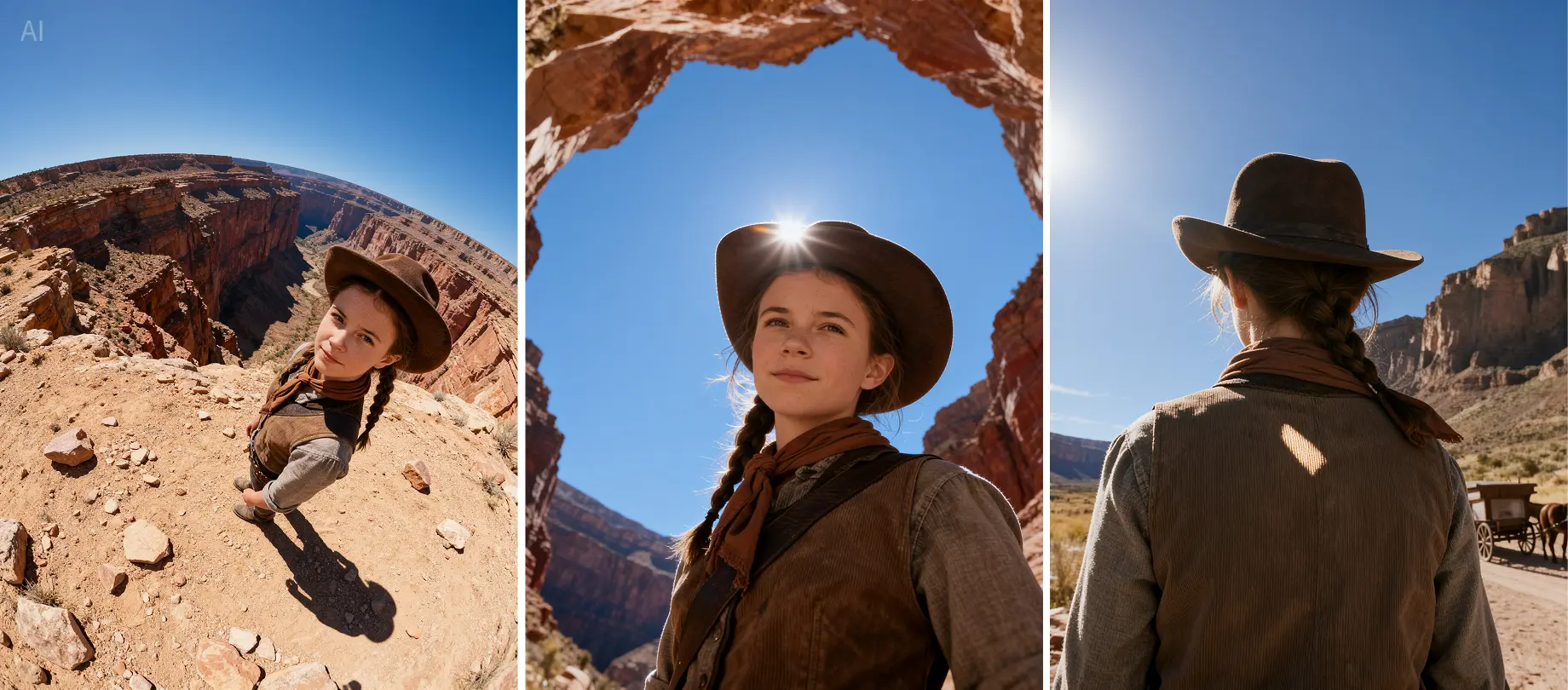 AI generated character with different view